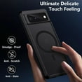 thumbnail image 5 of Magnetic Case for Google Pixel 6, Translucent Matte Anti-Fingerprint,Compatible with MagSafe,Slim Fit Shockproof Protective Phone Case for Pixel 6 Case (Transparent Black), 5 of 12