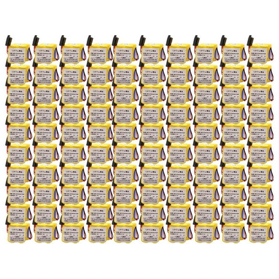 100 Pcs BR-2/3AGCT4A 6V 4400mAh Replacement Battery for Panasonic FANUC A98L-0031-002 with Black Plug