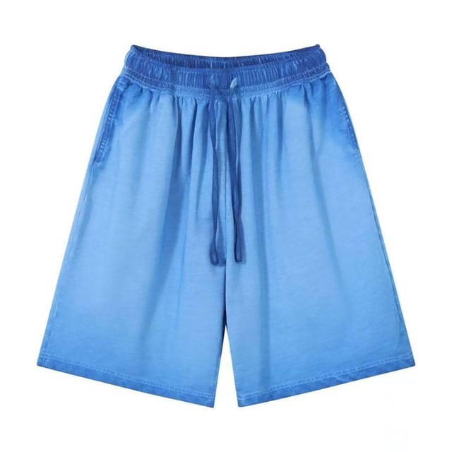 Dagugfen Casual Shorts for Men Plus Size Drawstring Knee Length Loose Fashionable Gym Sports Shorts