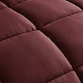 thumbnail image 2 of Chezmoi Collection Burgundy Down Alternative Comforter King - 3-Piece All Seasons Lightweight Comforter Set - Microfiber Comforter Duvet Insert with Corner Tabs, 2 of 6