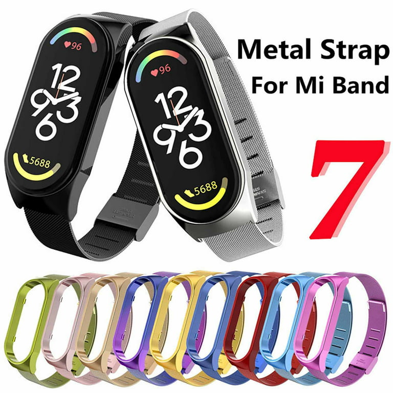 Silver Metal Strap for Xiaomi Mi Band 7 Pro Wirst Band Stainless steel  Bracelet Wristband Smart Miband 7 Pro Watchband Straps