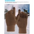 thumbnail image 6 of BadPiggies Winter Gloves for Men Women, Touch Screen Texting Warm Gloves with Thermal Soft Fleece Lining Elastic Cuff (Green), 6 of 10