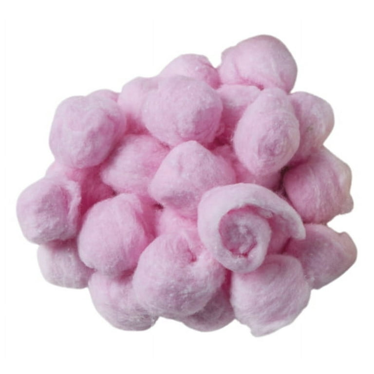 Creativity Street Cotton Decorated Craft Fluff Ball, Pink, Pack of 100 