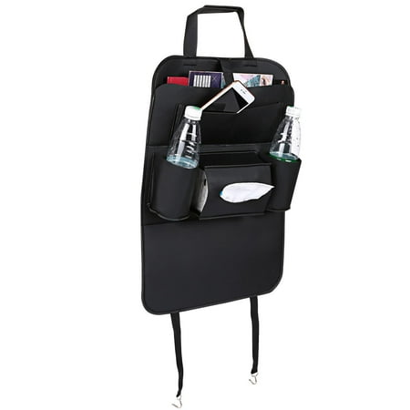 Multi-function New Single Side PU Leather Car Seat Back Bag Organizer Storage