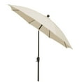 thumbnail image 2 of 9 Oct Home Patio Tilt Umbrella 8 Rib Crank Champagne Bronze with Natural spun Acrylic Canopy, 2 of 2