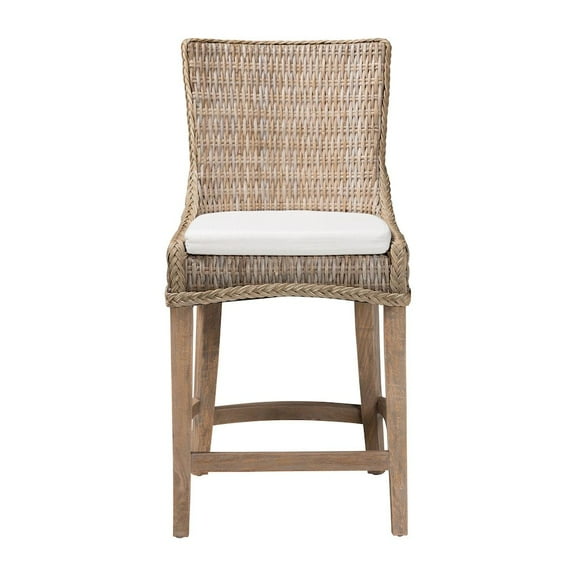 bali & pari Derris Natural Rattan Counter Stool