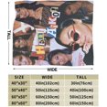thumbnail image 4 of Jhene Music Aiko Throw Blankets Warm Super Soft and All Season Plush Blanket for Sofa Bed Living Room Decor 60x80, 4 of 6