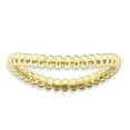 thumbnail image 1 of 925 Sterling Silver Gold Plate Wave Stackable Ring Curved, 1 of 7