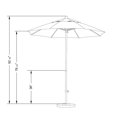 thumbnail image 6 of California Umbrella Oceanside 7.5' Black Market Umbrella in Palm, 6 of 6