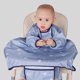 thumbnail image 2 of Coverall Baby Feeding Bibs Cute Pattern Smooth Surface Comfortable Dining Chair Bib Set for Home Blue with Storage Bag, 2 of 4