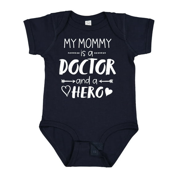 Inktastic My Mommy is a Doctor and a Hero Boys or Girls Baby Bodysuit