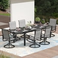 thumbnail image 1 of Outdoor Swivel Patio Dining Chairs Set of 6, All Weather Patio Textilene Chair High Back Outdoor Swivel Rocker Set, 1 of 8