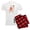 With Red Plaid Pant, variant on CafePress - EASTER ALPACHA Pajamas - Men's Light Loose Fit Cotton Pajama Set