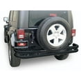 thumbnail image 4 of Rampage by RealTruck Rear Double Tube Bumper for Jeep Wrangler JK | Steel, Black | 88648 | Compatible with 2007 - 2018 Jeep Wrangler JK, 4 of 8