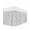 White, variant on White Fur Patterned Wrap Around Bed Skirts for King Bed 16" Drop,Bed Skirt with Adjustable Elastic Belt Dust Ruffle Bed Valance for Bedroom Hotel Pure Solid Minimalist Modern Color Bed Frame Cover