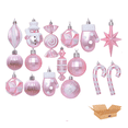 thumbnail image 1 of Esferas Navideñas Belug  Navidad Árbol Decoración Rosa 16pcs, 1 of 5