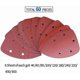 thumbnail image 4 of Pack of 60 Sanding Sheets, 40/60/80/100/120/180/240/320/400/800 Grit Sandpaper, 4 of 5
