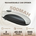 thumbnail image 5 of Moreblue One-Touch Automatic Electric Can Opener, USB-C Rechargeable Can Opener Smooth Edge, Hands-Free Countertop Electric Can Opener for Seniors, Arthritis, Weak Hands, Kitchen Gadget Gift, 5 of 10