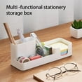 thumbnail image 3 of Creatively Storage Pen Holder Stationery Box MultiFunctional Compartments Organizer Cosmetics Badge Case Accessories Yellow, 3 of 10