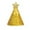 Gold, variant on Adjustable Glitter Pet Party Hat - Polyester, Star Decor, for Small Dogs/Cats/Birthday