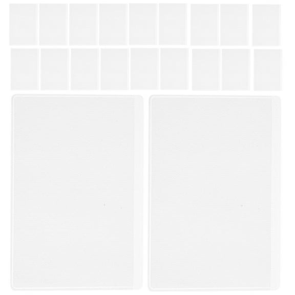 RENACLIPY Clear PVC Kitchen Recipe Card Holders, 50 Pieces Organizer for Home Cooking, Kitchen Storage and Recipe
