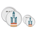 thumbnail image 1 of Taiwan Hotel 85 Sky Tower Insignia insignia botón diseño conjunto, 1 of 3
