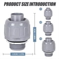 thumbnail image 3 of 30 Pcs 1/2 Inch Liquid Tight Connector PVC Electrical Conduit Fittings Flexible for Home, 3 of 7