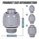 thumbnail image 3 of 30 Piezas Conector Hermético A Líquidos de 1/2 Pulgada Conector de Accesorios de Conductos Eléctricos de PVC Conector de Conducto Flexible para el Hogar, 3 of 5