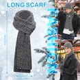 thumbnail image 5 of FZ FANTASTIC ZONE Men Women Winter Knit Hat Beanie Long Scarf Set Touchscreen Gloves Neck with Fleece Lined,Lightgray, 5 of 6