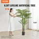 thumbnail image 2 of Palmera artificial de caña dorada VEVOR de 2 m con antivuelco, 2 of 9