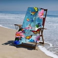 thumbnail image 4 of PHYHOO Sky And Beautiful Butterfly Printed Microfiber Sand Free Pool Towel Lightweight Oversized Quick Dry Absorbent Compact Travel Must Have for The Swimming Summer Cruise Ship Ess 30x60in, 4 of 8