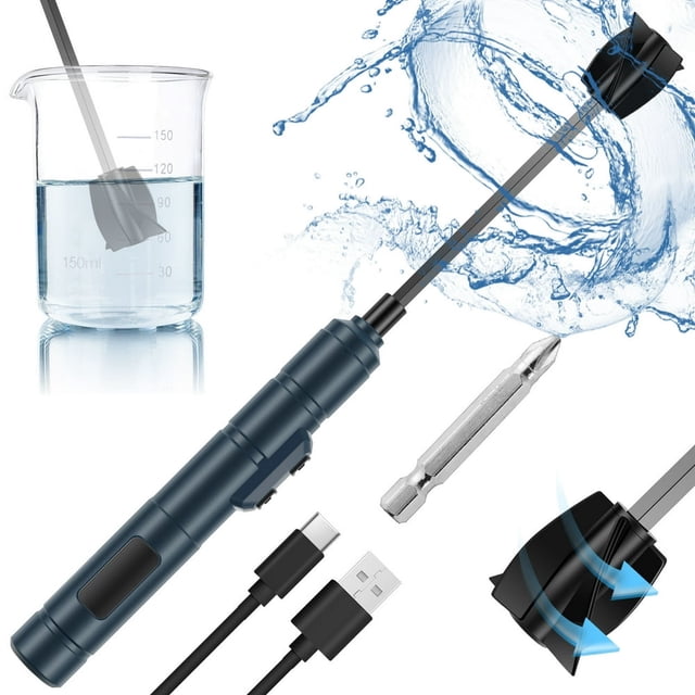 HLONK Resin Mixer with Epoxy Mixer Paddle Rechargeable Epoxy Resin Mixer Handheld Resin Mixer with Powerful Motor