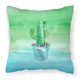 thumbnail image 1 of "Treasures BB7362PW1414 Cactus l and Green Watercolor Outdoor Canvas Pillow, Multicolor" Caroline's Treasures BB7362PW1414, 1 of 1