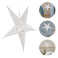 thumbnail image 3 of KAKOWELY Pantalla de papel para lámpara con forma de estrella, cubierta para lámpara de araña para sala de estar, 3 of 4