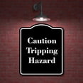 thumbnail image 2 of Caution - Tripping Hazard BLACK Aluminum Composite Sign 20''x24'', 2 of 9