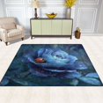 thumbnail image 3 of BZSMCE Vintage Area Rugs Ladybug on Midnight Blossom Creative Area For Home, 3 of 7