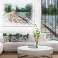 thumbnail image 1 of Bridge over Waterfall in Forest - Large Landscape Canvas Art, 1 of 4
