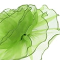 thumbnail image 3 of WEUVEB Large Green Organza Flower Brooch with Exaggerated Shape, Stylish Oversized Floral Pin for Decoration and Accessories, 3 of 7