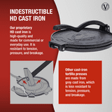 Victoria 10-Inch Commercial Grade Cast Iron Tortilla Press, Made from ...
