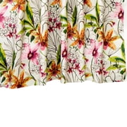 Fabric Mart Direct Pink, Orange Cotton Printed Fabric By The Yard, 54 inches or 137 cm width, 10 Continuous Yards Pink Cotton Fabric, Garden Blossom, Upholstery Drapery Curtain Wholesale Fabric