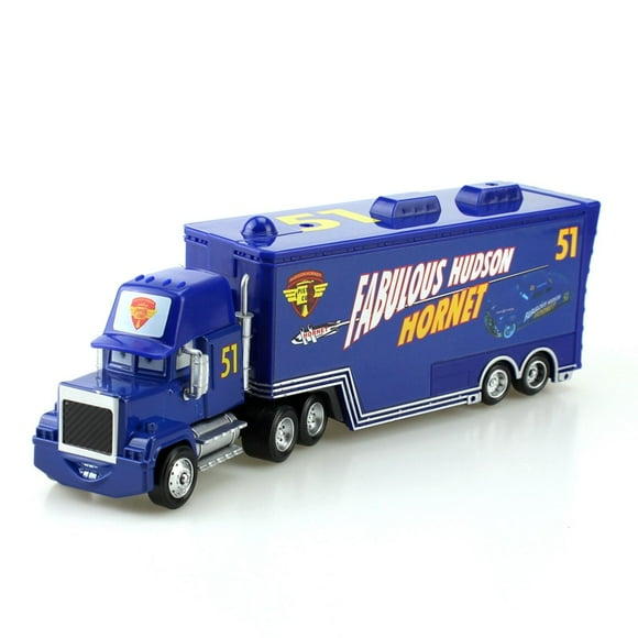 Disney Pixar Cars No.51 Doc Hudson Mack Truck 1:55 Diecast Metal Alloy Plastic Modle Cars Toys For Children Lightning McQueen