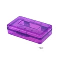 thumbnail image 3 of Pencil Box - 2Pack Portable Storage Box, Large Capacity Clear Hard Plastic Pencil Case for for Pen Jewelry Toothpicks, 8 x 5 x 2.3 in, (Purple), Ccwuwei, 3 of 7