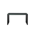 thumbnail image 2 of Pangea Home Vlad Modern Metal & Tempered Glass Desk in Black, 2 of 5