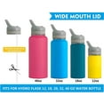 thumbnail image 3 of Replacement cap for 32, 40 oz. Wide mouth hip flask, insulated straw cap compatible with Takeya and most sports water bottles, BPA free, 3 of 7