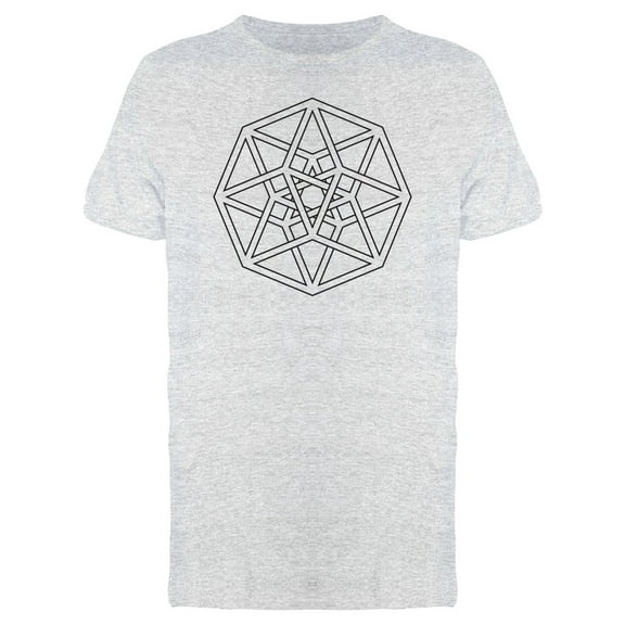 Hypercube 3D Art T-Shirt Men -Image by Shutterstock, Male Medium