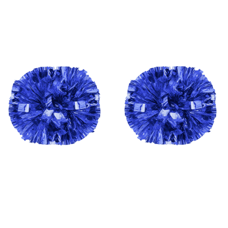 YOUHO Cheerleading Pom Poms with Baton Handle for Team Spirit Sports Dance Cheering Kids Adults(2 packs)