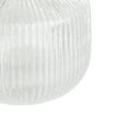 thumbnail image 6 of DecMode 8" Short Round Ribbed Fluted Glass Vase, 6 of 13