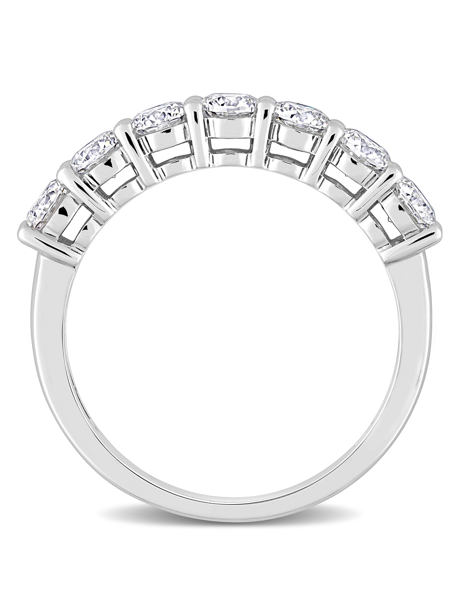 Everly Women's Moissanite 10k White Gold Ring