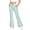 Light Green, variant on Girls Flared Pants Kids Bell Bottom Trousers Stretchy Waist Casual Lounge Wear Winter Fleece Lined Solid Color Trendy Fashion Y2K Style Dance Performance Outfit Soft Stretch Denim Jeans
