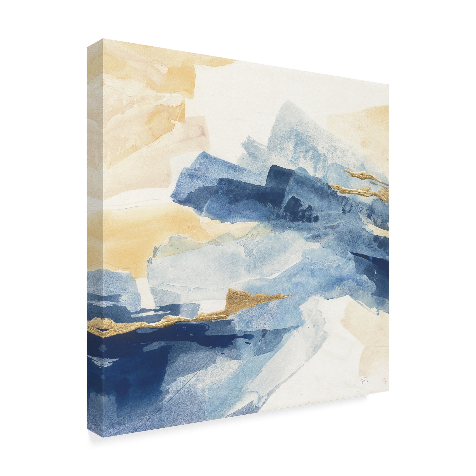 Trademark Fine Art 'Gilded Indigo I' Canvas Art by Chris Paschke